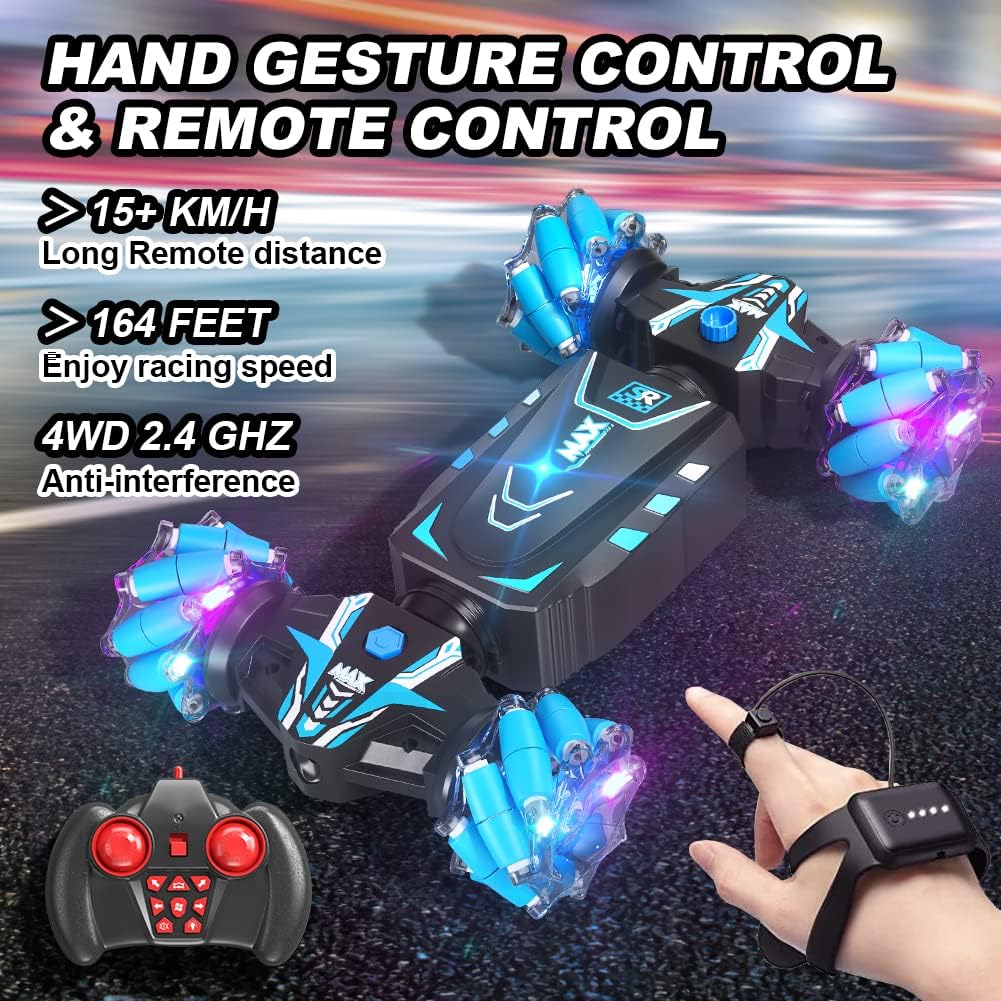 Gesture-controlled drift car with 4WD and remote control