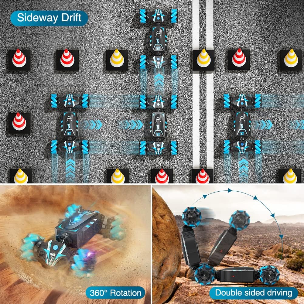 Drift car with 360° rotation and double-sided driving