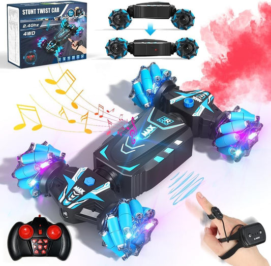 Remote control drift car with music and LED lighting features