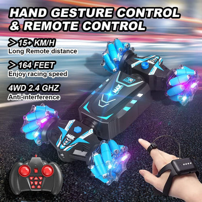 Gesture-controlled drift car with 4WD and remote control