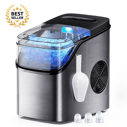 Compact ice maker for home and office use